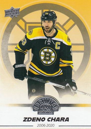 řadová karta ZDENO CHÁRA 23-24 UD Boston Bruins Centennial číslo 77